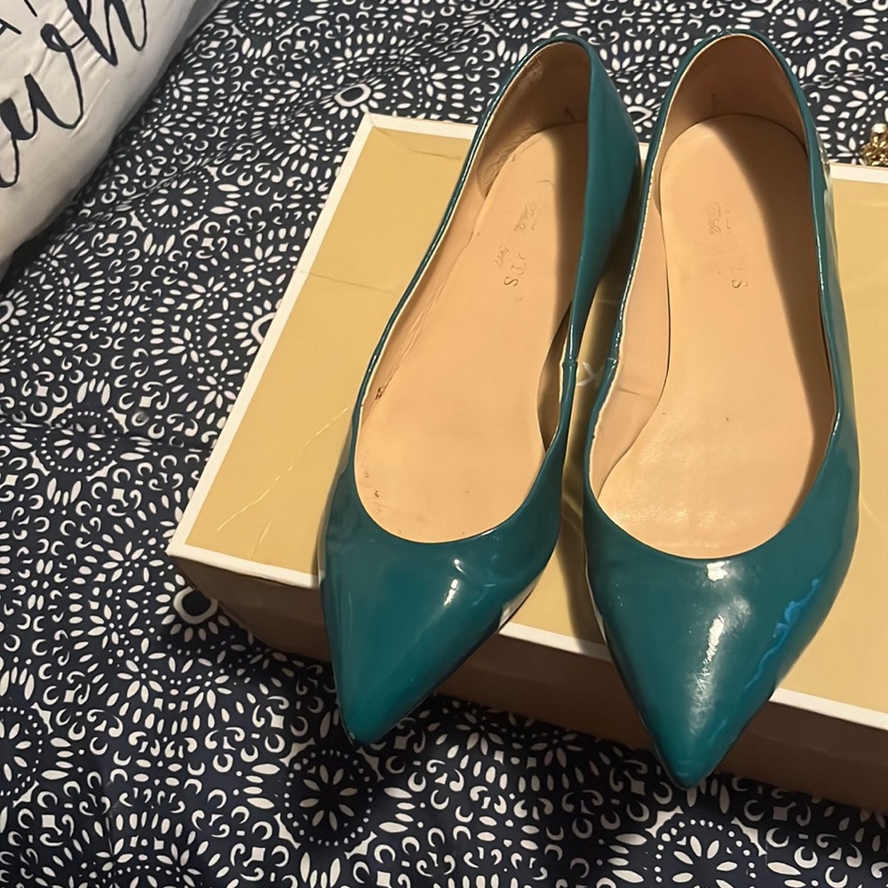 Turquoise shoes from Talbots worn a few times.